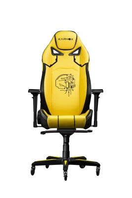 Премиум игровое кресло KARNOX GLADIATOR Cybot Edition, желтый