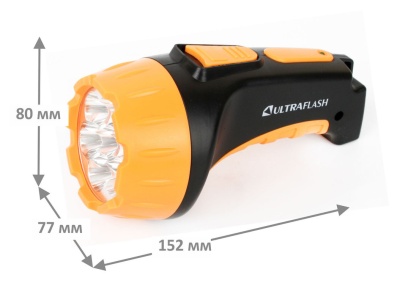 Фонарь аккум. Ultraflash LED3807 черный/желтый 2.1Вт лам.:светодиод. встроенный аккумулятор (9216)