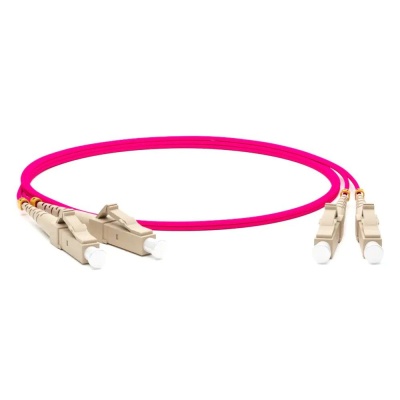 Hyperline Патч-корд волоконно-оптический (шнур) MM 50/125(OM4), LC-LC, duplex, 10G/40G, LSZH, 2 м Hyperline FC-D2-504-LC/PR-LC/PR-H-2M-LSZH-MG