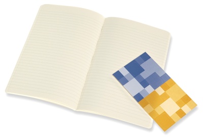 Блокнот Moleskine VOLANT QP721B41M17 Large 130х210мм 96стр. линейка мягкая обложка синий/желтый янтарный (2шт)