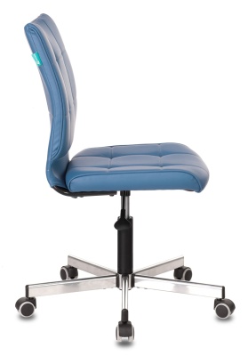 Кресло Бюрократ CH-330M синий Orion-03 искусственная кожа крестовина металл хром