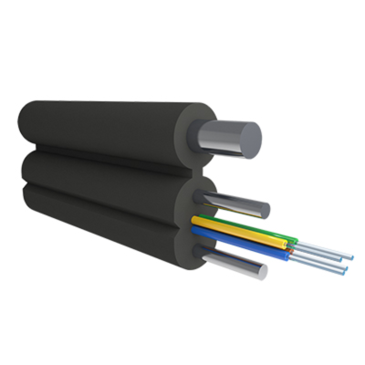 Кабель оптический Alpha Mile FTTx, с дополнительным несущим элементом (проволока 1.0 мм), 4 волокна