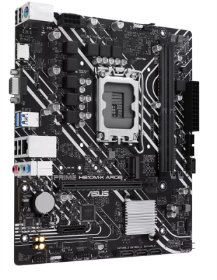 Материнская плата ASUS PRIME H610M-K ARGB, LGA1700, H610, 2*DDR5, VGA + HDMI, 4 SATA 6, M.2, USB 3.2, USB 2.0, mATX ; 90MB1G90-M0EAY0 (PRIME H610M-K ARGB)