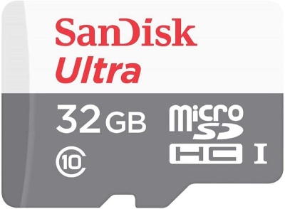 Флеш карта microSDHC 32Gb Class10 Sandisk SDSQUNR-032G-GN3MA Ultra Light + adapter