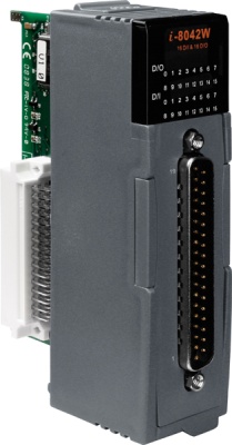 Модуль с 16 каналами DO (sink, открытый коллектор) и 16 DI (sink, source, влажный) с изоляцией, стандартный профиль, параллельная шина