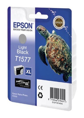 Картридж струйный Epson T1577 C13T15774010 серый (23000стр.) (25.9мл) для Epson St Ph R3000