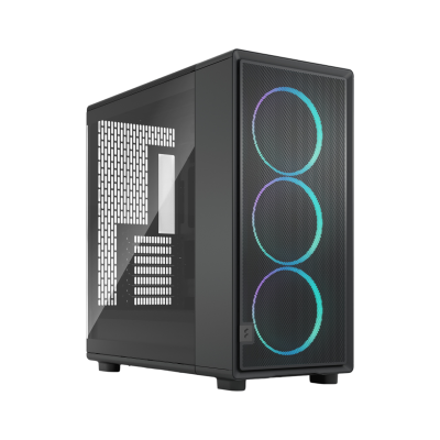 Корпус ПК без блока питания/ Case Fractal Design Epoch XL TG RGB Light Tint, Full-Tower, 3x140mm ARGB, 2xUSB-A 3.2 + 1xUSB 3.2 Type-C E-ATX, ATX, mATX, mITX, Black