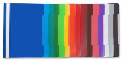 Папка-скоросшиватель Бюрократ -PS20GREY A4 прозрач.верх.лист пластик серый 0.12/0.16