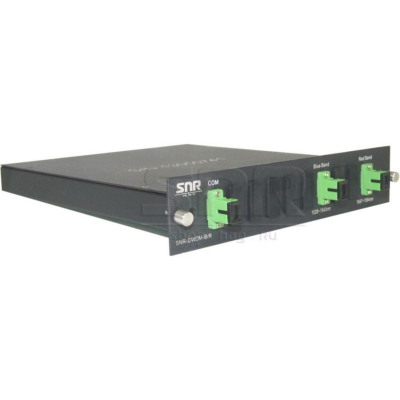 DWDM-фильтр диапазонов "Blue" (1528...1543nm) и "Red" (1547...1564nm) в 1/2U слоте