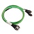 Кабель ACD-60004-ZC Slimline SASx8 (SFF8654) -to- 2 Slimline SASx4 (SFF8654)+ SFF9402, 1M, (аналог Broadcom 05-60004-00) {100}