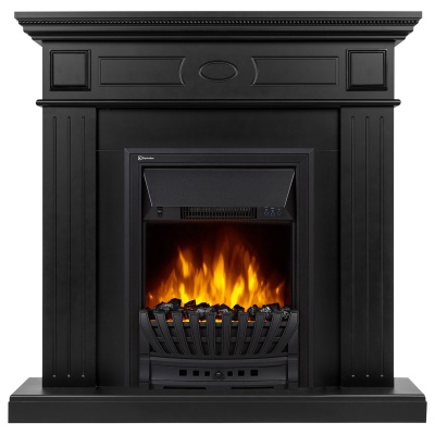 Портал Firelight Bianco Classic черная эмаль