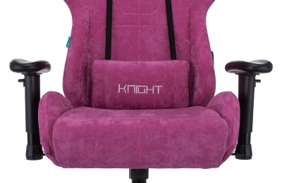 Кресло игровое Бюрократ VIKING KNIGHT Fabric малиновый Light-15 с подголов. крестовина металл