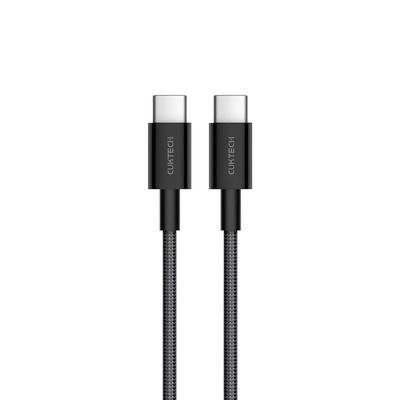 USB кабель CukTech Type-C to Type-C braided cable（1.5m）3A 60W black CTC315P