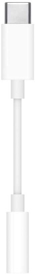 Переходник Apple MU7E2ZM/A mini-Jack 3.5 (f) USB Type-C (m) белый