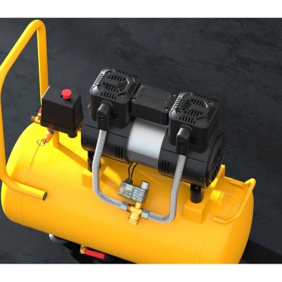 Компрессор воздушный безмаслянный Deli DL-WKY25-E1 (мощность 1,2кВт, 25литров, 80л/мин, 7атм, 2800об/мин)