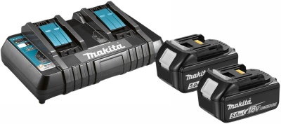 Батарея аккумуляторная Makita BL1850B 18В 5Ач Li-Ion (З/У в компл.) (191L75-3)