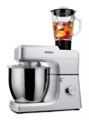 Миксер планетарный Kitfort КТ-1339-1 1400Вт серебристый