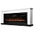 Каминокомплект: Очаг Electrolux Infinity EFP/P-1600ULS N, портал Canto Long белый, черный
