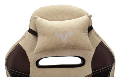 Кресло игровое Бюрократ VIKING 6 KNIGHT Fabric коричневый с подголов. крестовина металл