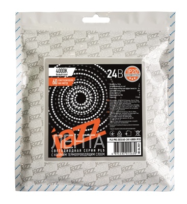 Лента светодиодная PLS PRO 2835/ 60-24V 4000K IP20 -5m Jazzway