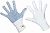 REXANT (09-0260) Перчатки нейлоновые с частичным покрытием ладони и пальцев «Точка» ПВХ белые