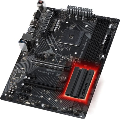Материнская плата Asrock B450 Gaming K4 Soc-AM4 AMD B450 4xDDR4 ATX AC`97 8ch(7.1) GbLAN RAID+VGA+HDMI+DP