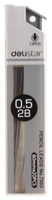Грифель Deli E7003 0.5мм 2B (20гриф) туба