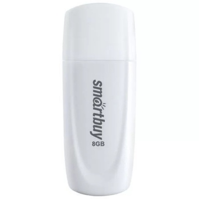 Smartbuy USB Drive 8GB Scout White (SB008GB2SCW) UFD 2.0