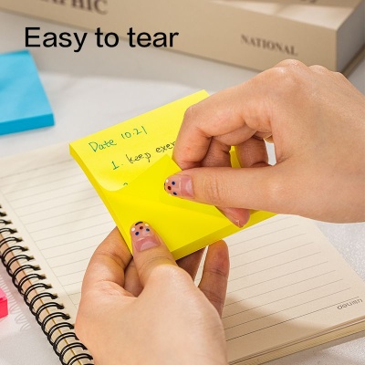 Блок самоклеящийся бумажный Deli EA044 76x76мм 80лист. ассорти