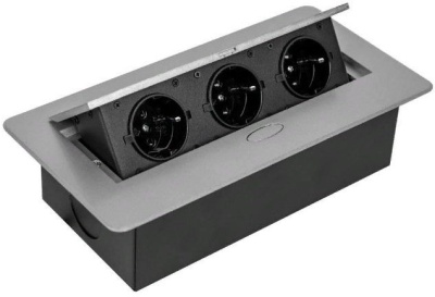 Сетевой разветвитель Premier horizon 3R 1.8м (3 розетки) серый (коробка)
