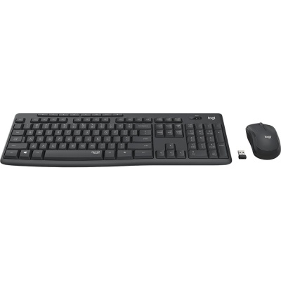 Клавиатура + мышь Logitech MK295 Silent Wireless Combo клав:черный мышь:черный USB беспроводная