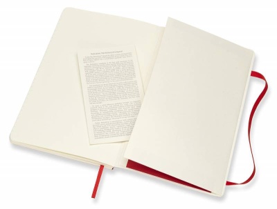Блокнот Moleskine CLASSIC SOFT QP616F2 Large 130х210мм 192стр. линейка мягкая обложка красный