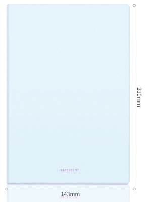 Блокнот Deli EN140LBLUE A5 210х143мм искусст. кожа 96л линейка мягкая обложка голубой