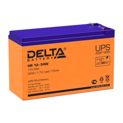 HR 12-34 W Delta Аккумуляторная батарея Delta HR 12-34 W