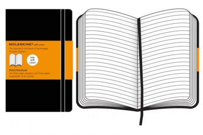 Блокнот Moleskine CLASSIC SOFT QP621 XLarge 190х250мм 192стр. линейка мягкая обложка черный