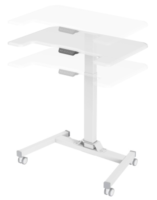 Стол для ноутбука Cactus VM-FDE101 столешница МДФ белый 80x60x123см (CS-FDE101WWT)