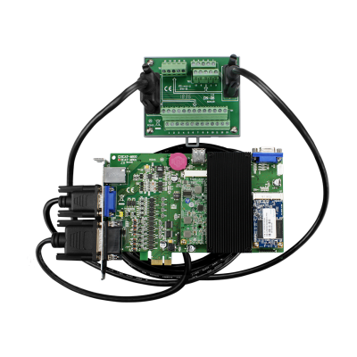 Плата EtherCAT Master для шины PCI Express, 13 каналов DIO, 2-осевой счетчик, максимальное количество единовременно обрабатываемых координат - 32 (в комплекте - платой DN-26, кабелями CA-1515M и CA-2615M)