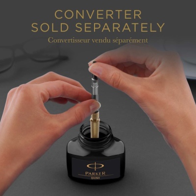 Флакон с чернилами Parker Quink Ink Z13 (CW1950375) черные чернила 57мл для ручек перьевых