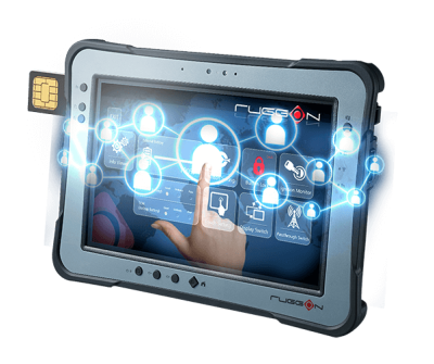 Полностью защищенный планшет RuggON PX-501D (256GB, LTE, Win11)  10.1" SR LCD (1920 x 1200, 1000 nit)/ TS/i5-8250U 1.6GHz/ 8GB/ 256GB SSD/Wi-Fi 802.11 a/b/g/n/ac/ BT 4.2/ LTE /GPS + GLONASS/ 2MP & 8MP Webcam/ Hot-swap Batt/ Std. 4500mAh Batt/ -20C/ IP65/ 