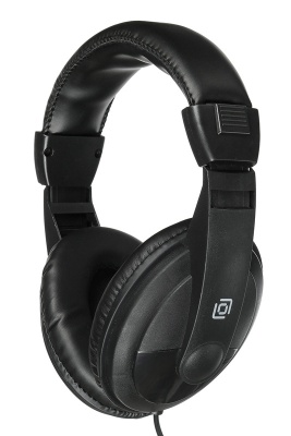 Наушники мониторные Оклик HP-M211V 1.8м черный проводные оголовье
