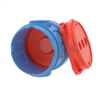 Коробка DKC 59380 установочная 6x пластик синий