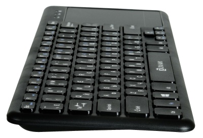 Клавиатура Оклик 830ST черный USB беспроводная slim Multimedia Touch