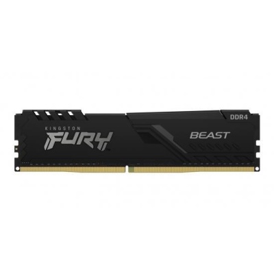 Модуль памяти KINGSTON Fury Beast Gaming DDR4 Общий объём памяти 16Гб Module capacity 16Гб Количество 1 3200 МГц Радиатор Множитель частоты шины 16 1.35 В черный KF432C16BB1/16