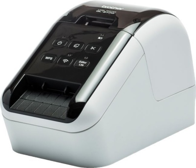Термопринтер Brother QL-810W (для печ.накл.) стационарный серебристый/черный