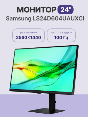 Монитор Samsung S24D604UAU Samsung Electronics Samsung S24A604UAU 24" (LS24D604UAUXCI)