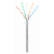 Кабель NETLAN U/UTP 4 пары, Кат.6 (Класс E), 250МГц, одножильный, BC (чистая медь), внутренний, PVC нг(B), серый, 305м