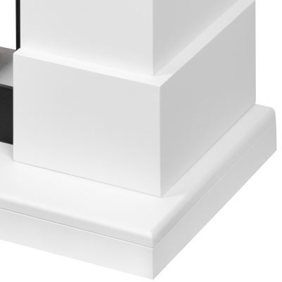 Каминокомплект: Очаг Royal Thermo Aurora RTFP/P-AR60LS, портал California 60 W, белый
