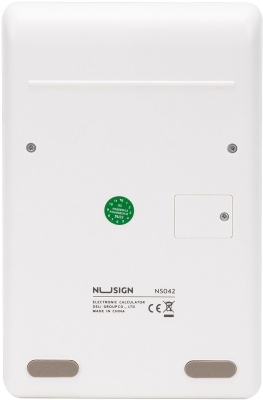 Калькулятор настольный Deli Nusign ENS042WHITE белый 12-разр.