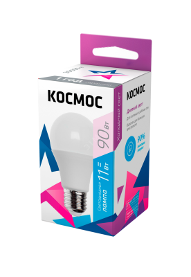 Лампа светодиодная LED 11Вт 220В Е27 D60х108 6500К дневной 880 лм A60