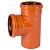 Тройник Ostendorf 250х250x87гр. KGEA НК PVC рыжий